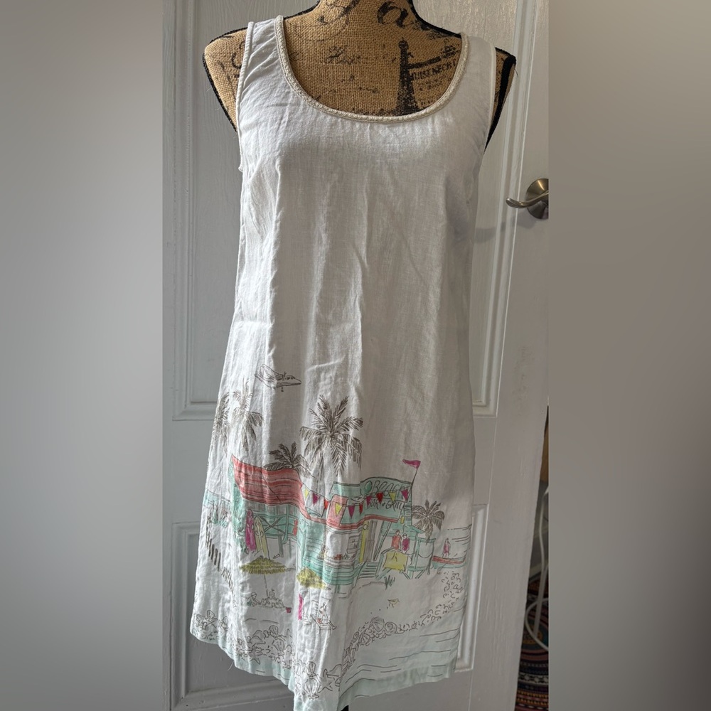 Vineyard Vines linen shift dress, size small